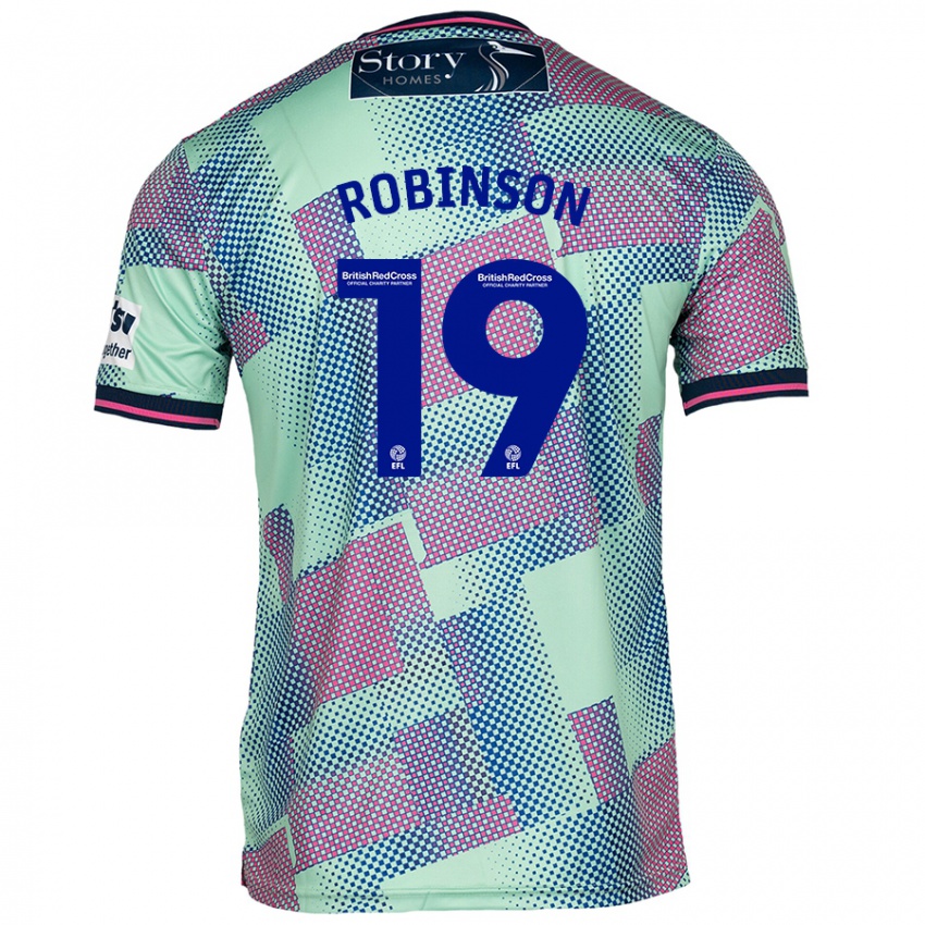 Criança Camisola Jack Robinson #19 Verde Alternativa 2024/25 Camisa