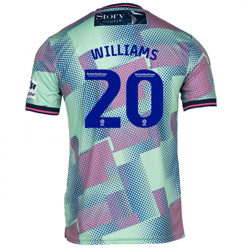 Criança Camisola Ben Williams #20 Verde Alternativa 2024/25 Camisa