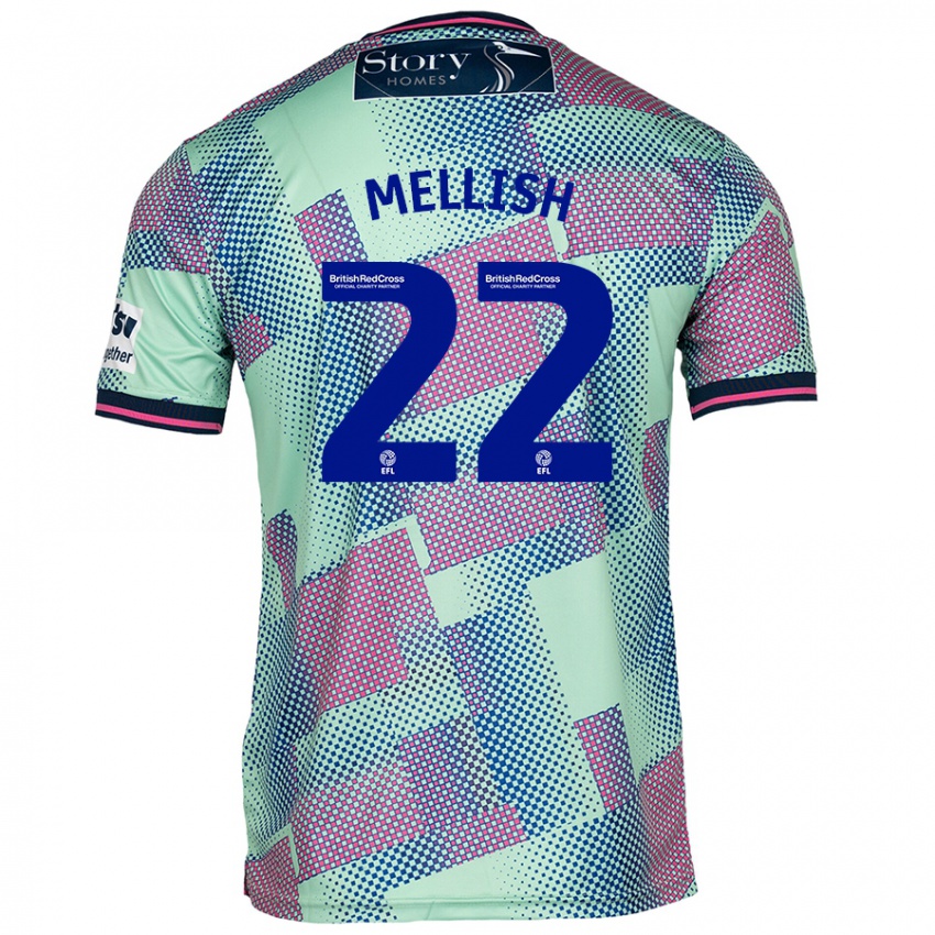 Criança Camisola Jon Mellish #22 Verde Alternativa 2024/25 Camisa