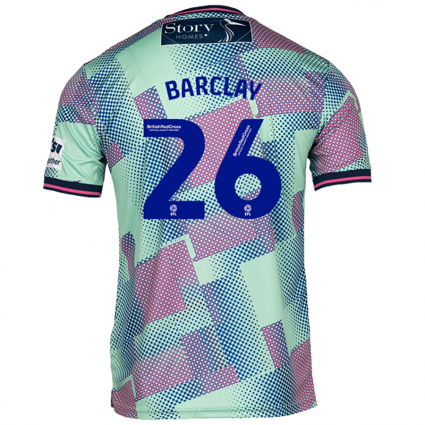 Criança Camisola Ben Barclay #26 Verde Alternativa 2024/25 Camisa