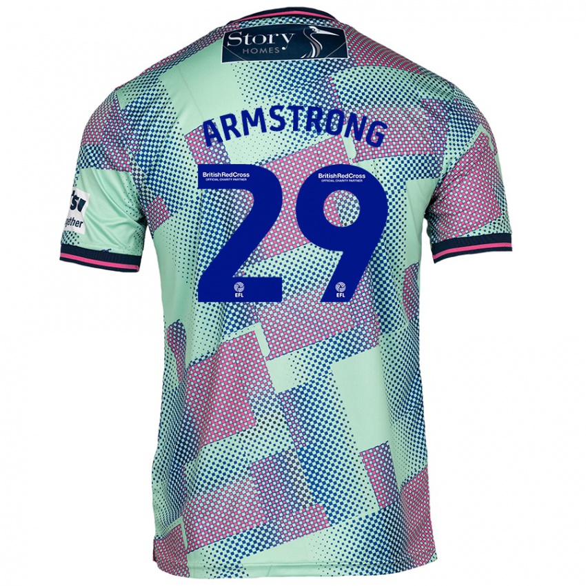 Criança Camisola Luke Armstrong #29 Verde Alternativa 2024/25 Camisa