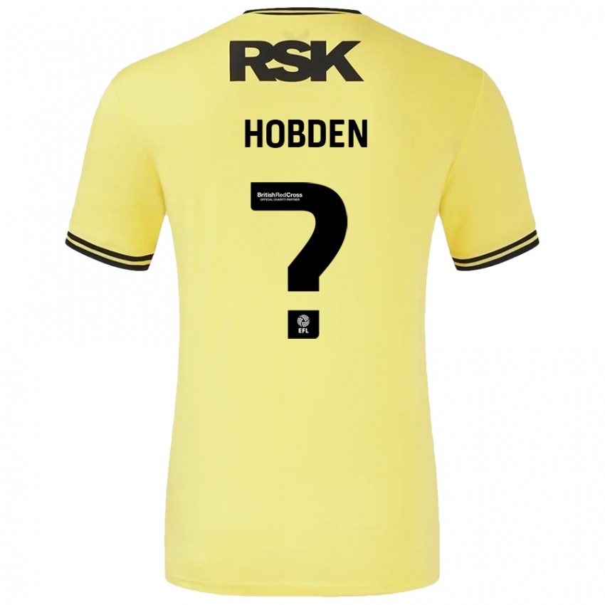 Criança Camisola Ollie Hobden #0 Amarelo Preto Alternativa 2024/25 Camisa