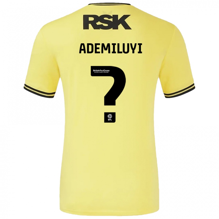 Criança Camisola Princess Ademiluyi #0 Amarelo Preto Alternativa 2024/25 Camisa