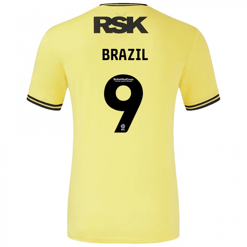 Criança Camisola Ellie Brazil #9 Amarelo Preto Alternativa 2024/25 Camisa