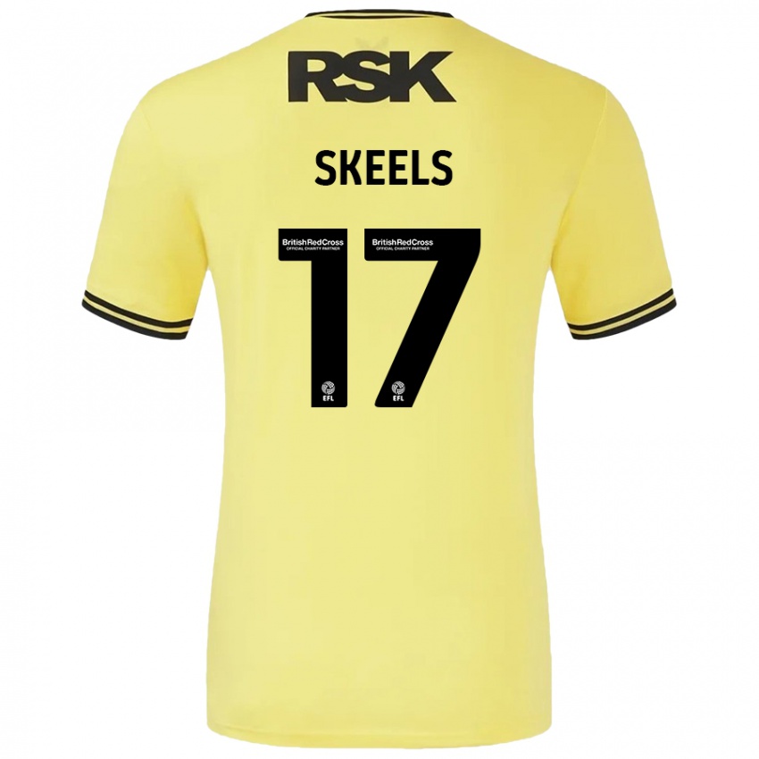 Criança Camisola Kiera Skeels #17 Amarelo Preto Alternativa 2024/25 Camisa