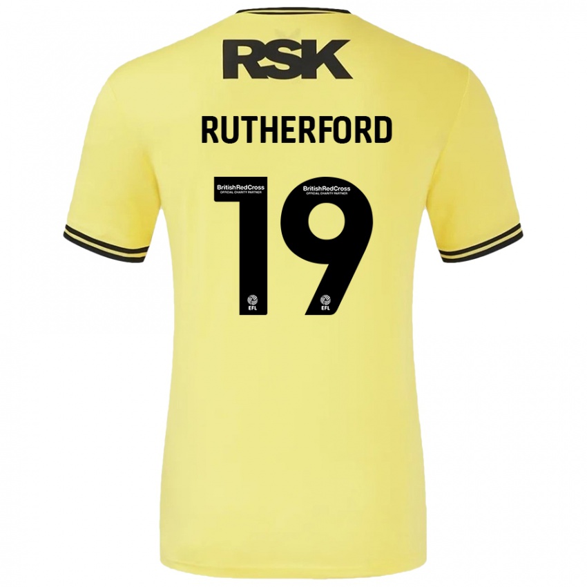 Criança Camisola Ella Rutherford #19 Amarelo Preto Alternativa 2024/25 Camisa