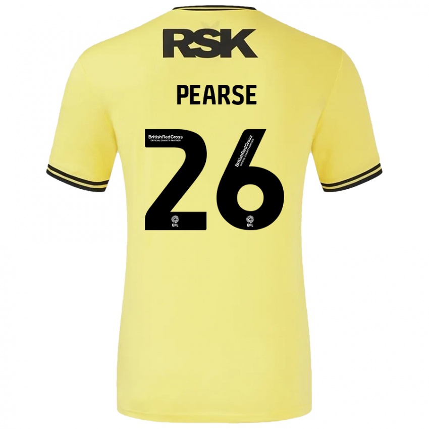 Criança Camisola Gracie Pearse #26 Amarelo Preto Alternativa 2024/25 Camisa