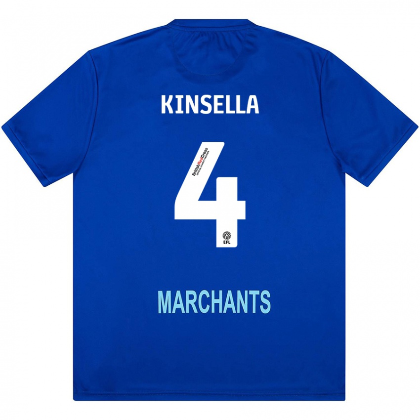 Criança Camisola Liam Kinsella #4 Verde Alternativa 2024/25 Camisa