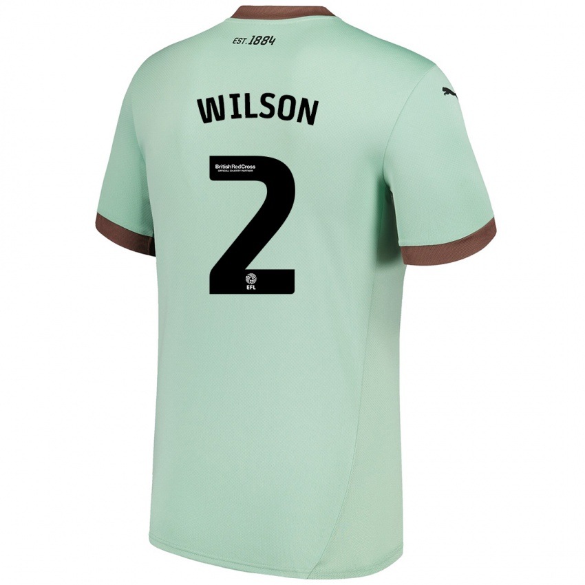 Criança Camisola Kane Wilson #2 Verde Claro Alternativa 2024/25 Camisa