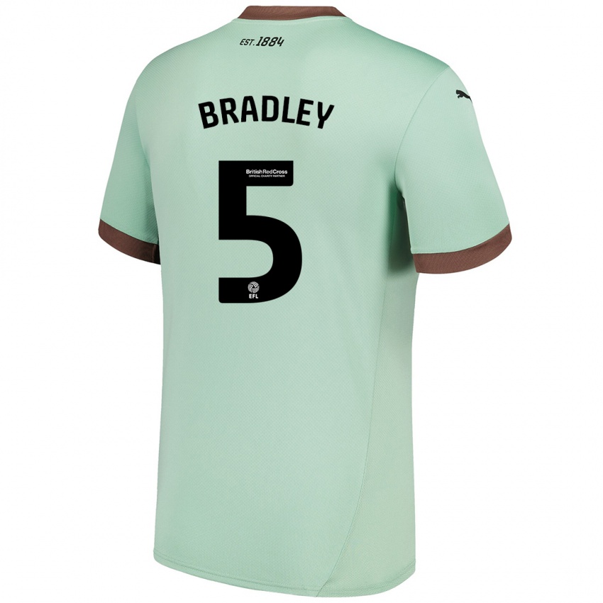 Criança Camisola Sonny Bradley #5 Verde Claro Alternativa 2024/25 Camisa