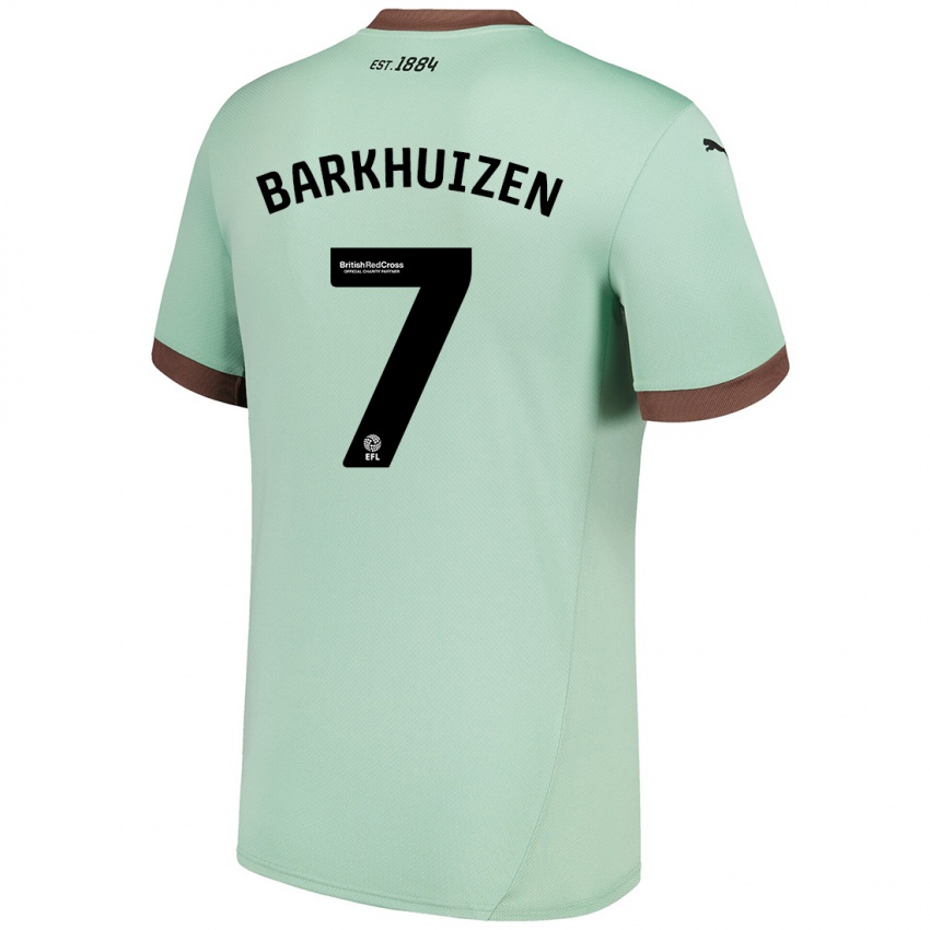 Criança Camisola Tom Barkhuizen #7 Verde Claro Alternativa 2024/25 Camisa