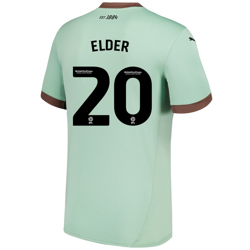 Criança Camisola Callum Elder #20 Verde Claro Alternativa 2024/25 Camisa