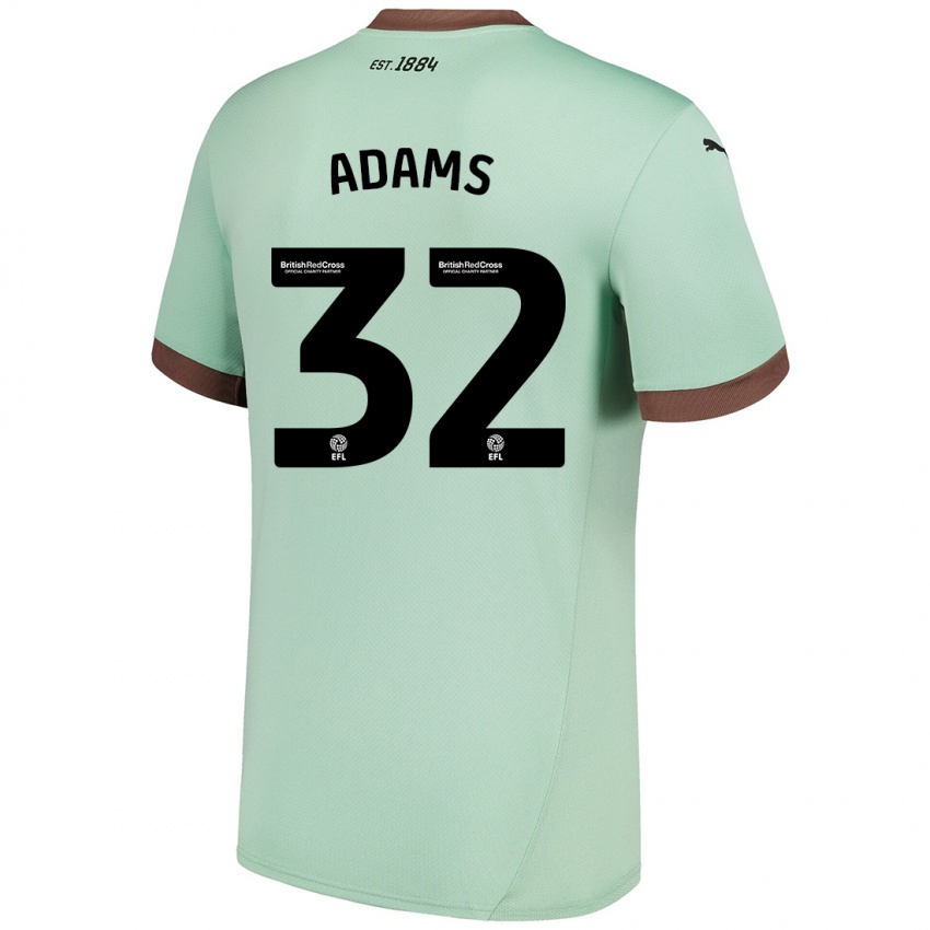 Criança Camisola Ebou Adams #32 Verde Claro Alternativa 2024/25 Camisa