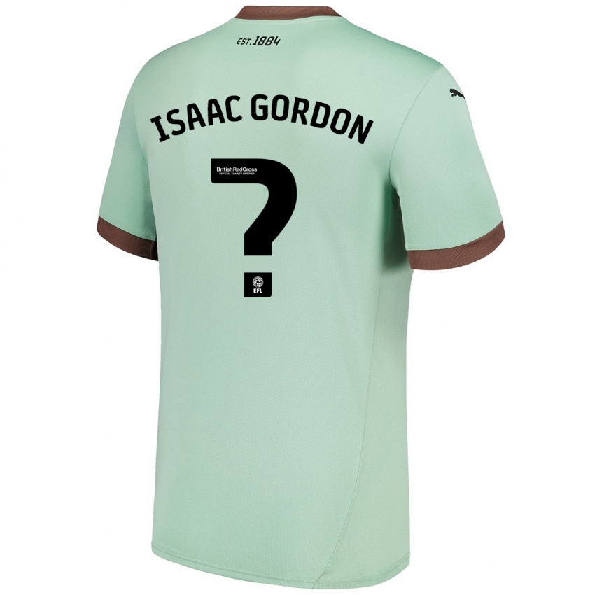 Criança Camisola Isaac Gordon #0 Verde Claro Alternativa 2024/25 Camisa