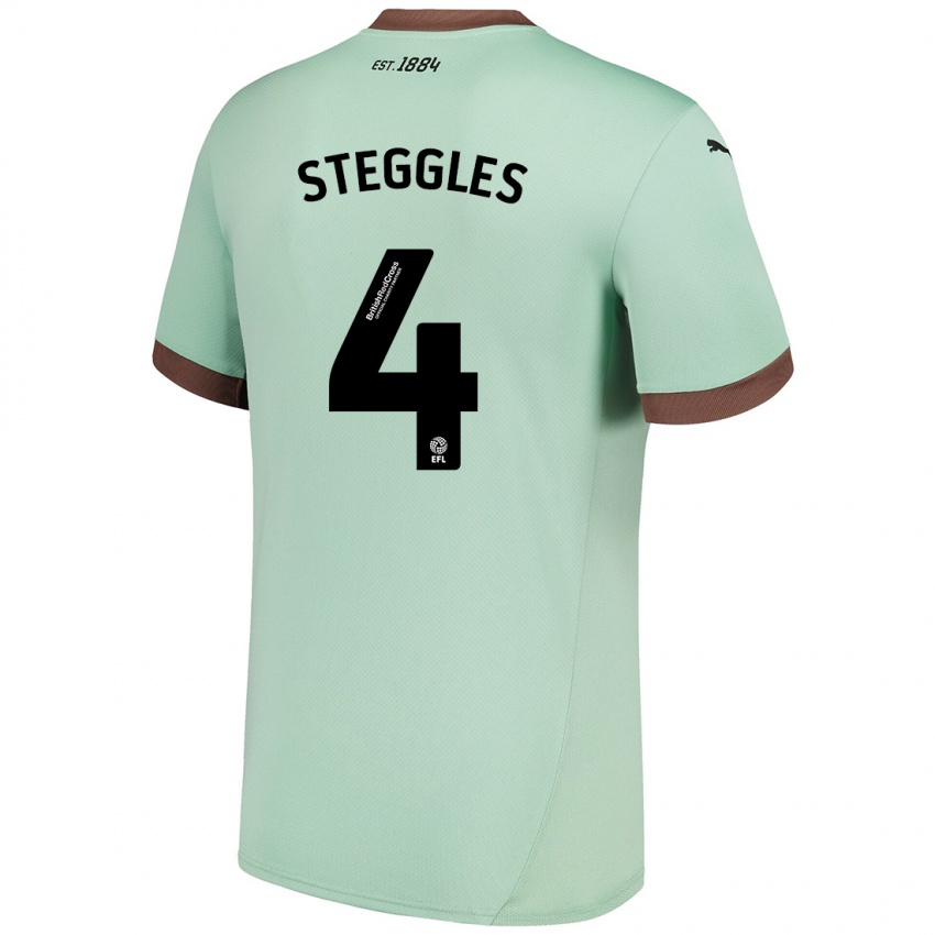 Criança Camisola Charlotte Steggles #4 Verde Claro Alternativa 2024/25 Camisa