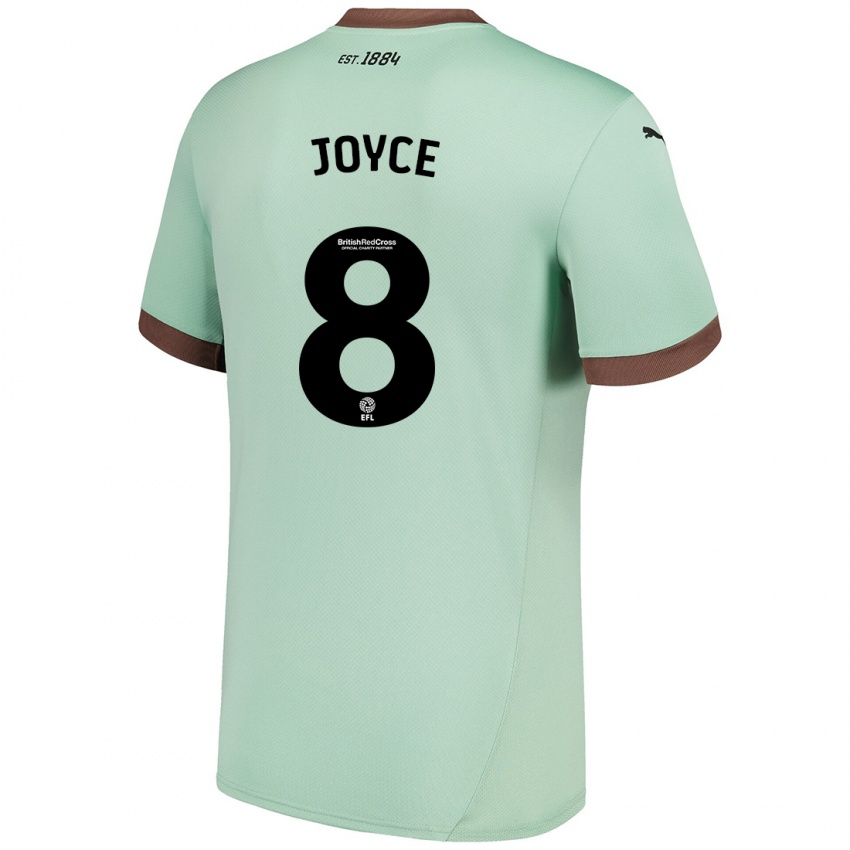 Criança Camisola Emily Joyce #8 Verde Claro Alternativa 2024/25 Camisa