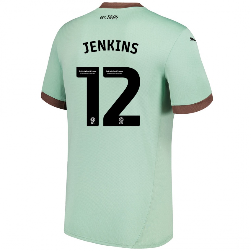 Criança Camisola Camille Jenkins #12 Verde Claro Alternativa 2024/25 Camisa