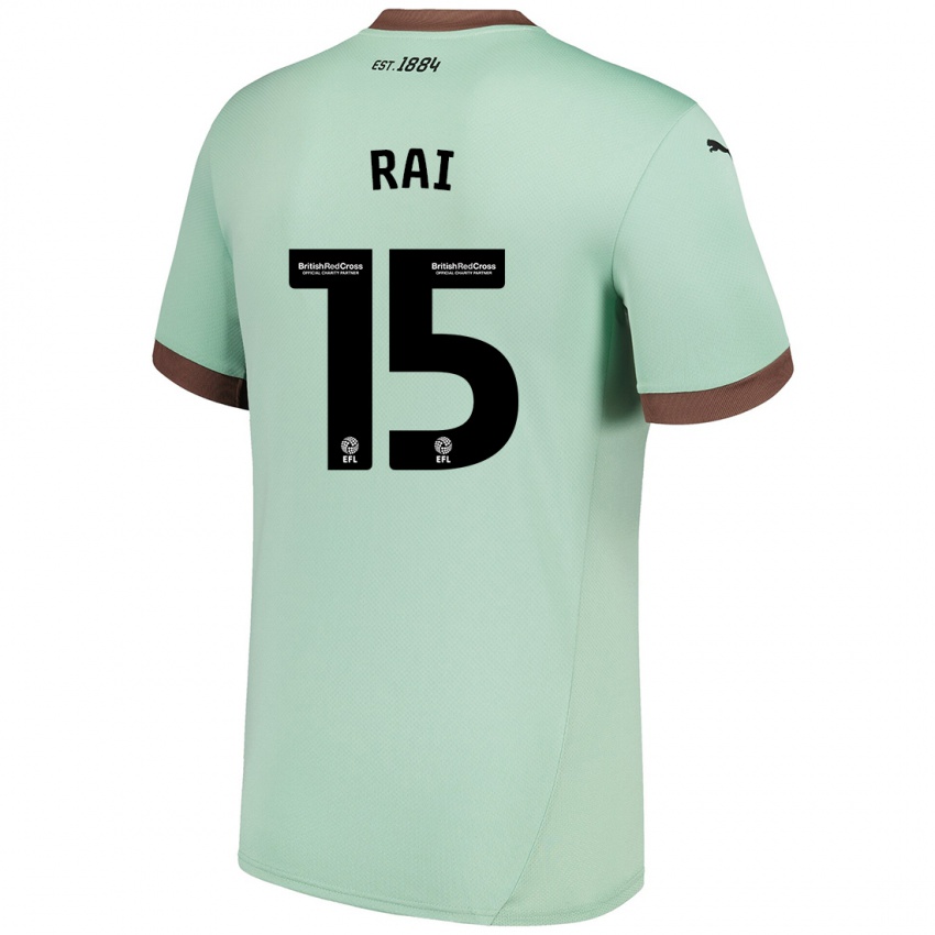 Criança Camisola Kira Rai #15 Verde Claro Alternativa 2024/25 Camisa