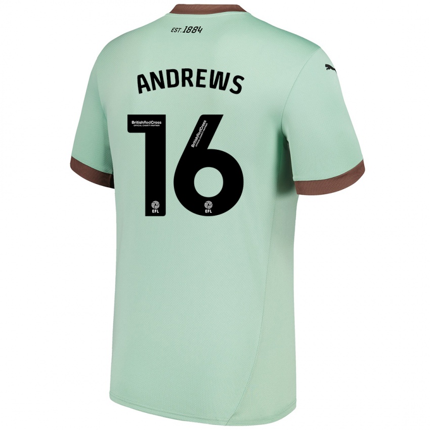 Criança Camisola Marli Rhodes-Andrews #16 Verde Claro Alternativa 2024/25 Camisa