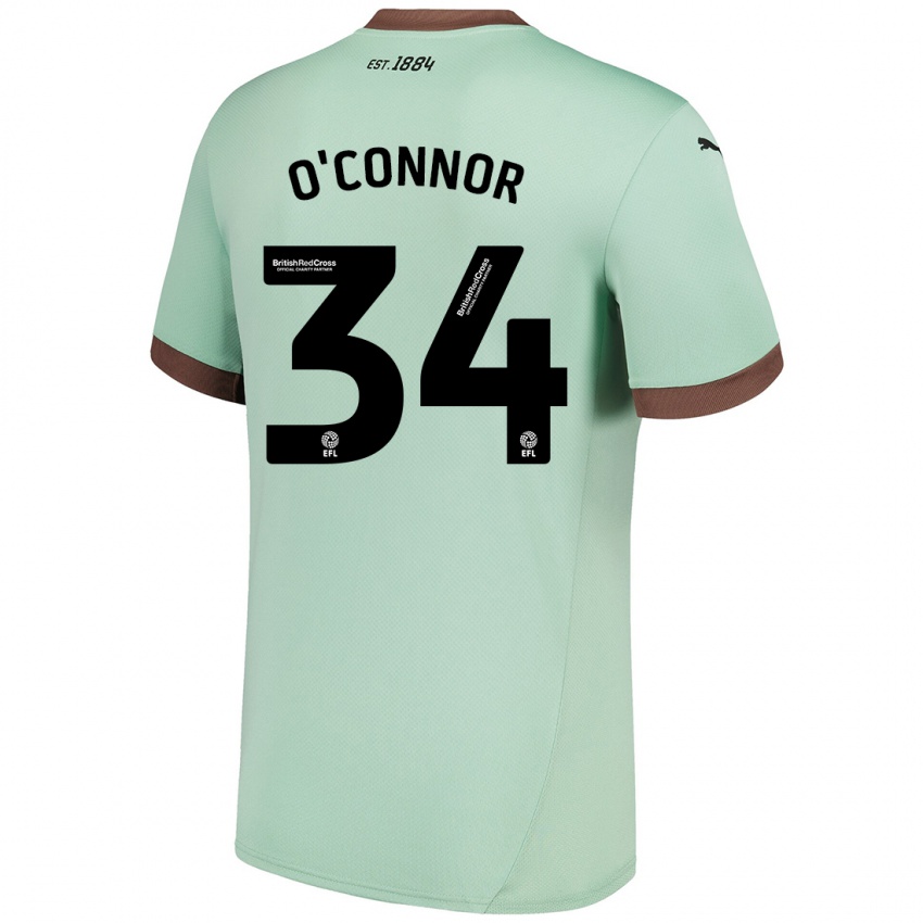 Criança Camisola Dolcie O'connor #34 Verde Claro Alternativa 2024/25 Camisa