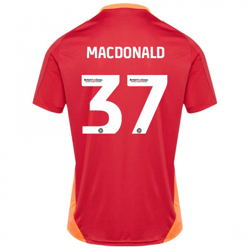 Criança Camisola Shaun Macdonald #37 Azul Desligado Branco Alternativa 2024/25 Camisa