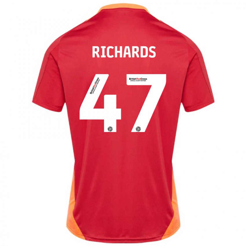 Criança Camisola Jake Richards #47 Azul Desligado Branco Alternativa 2024/25 Camisa