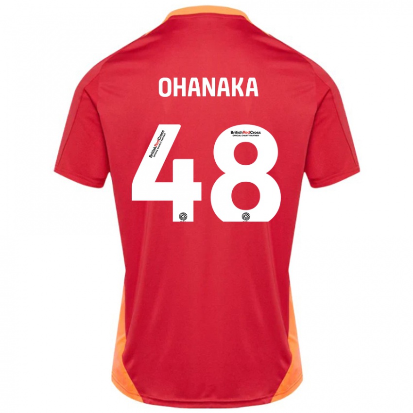 Criança Camisola Santino Ohanaka #48 Azul Desligado Branco Alternativa 2024/25 Camisa