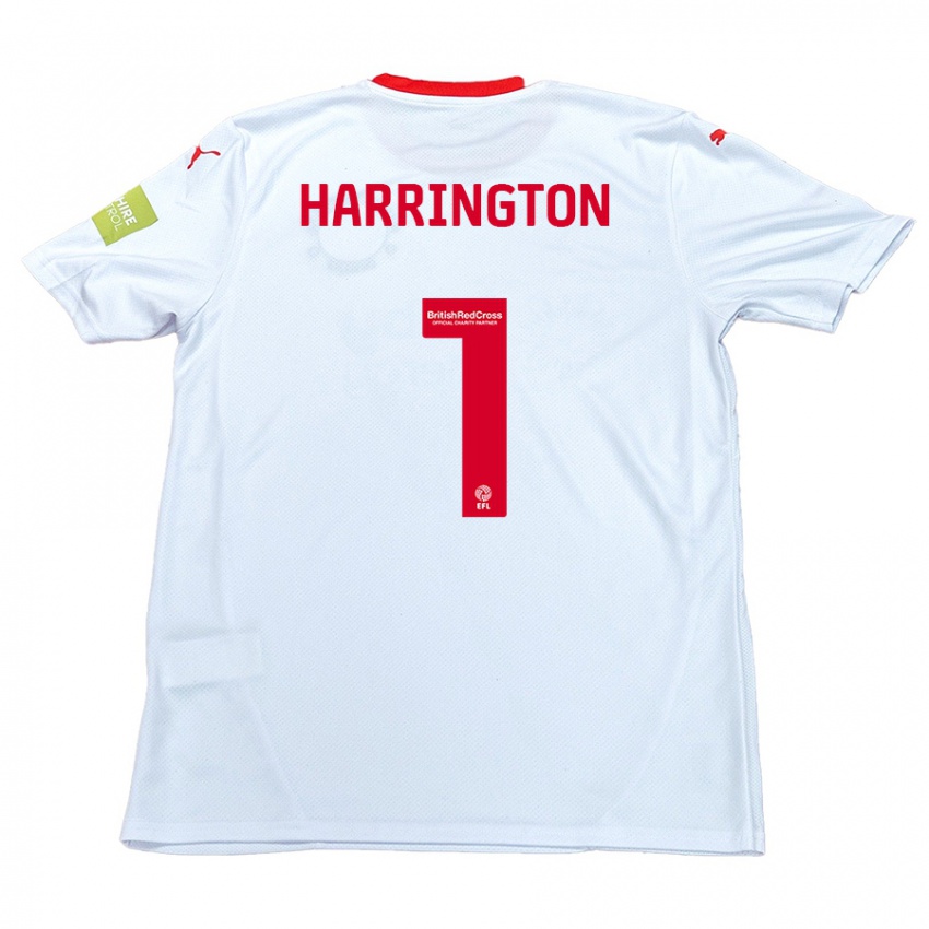 Criança Camisola David Harrington #1 Branco Alternativa 2024/25 Camisa