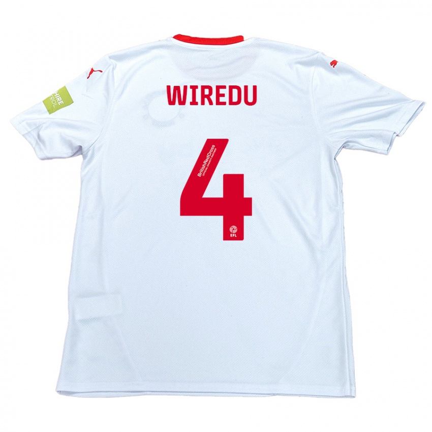 Criança Camisola Brendan Wiredu #4 Branco Alternativa 2024/25 Camisa