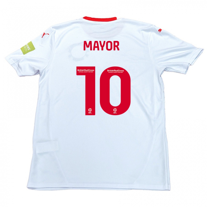 Criança Camisola Danny Mayor #10 Branco Alternativa 2024/25 Camisa