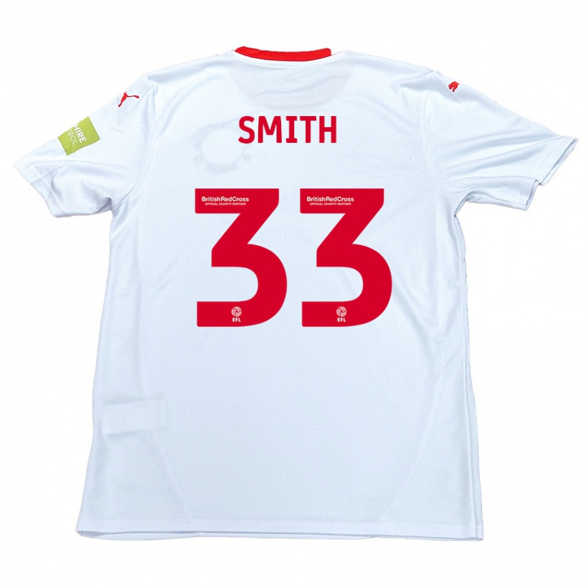 Criança Camisola Pele Smith #33 Branco Alternativa 2024/25 Camisa