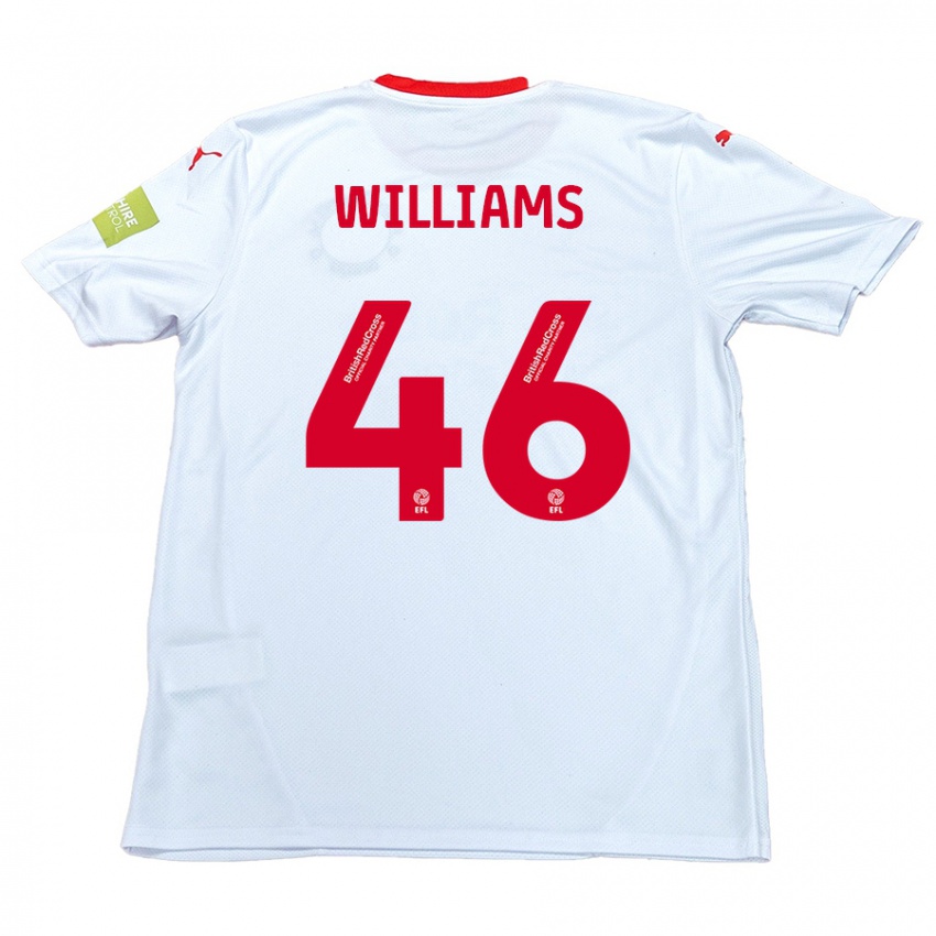 Criança Camisola Theo Williams #46 Branco Alternativa 2024/25 Camisa