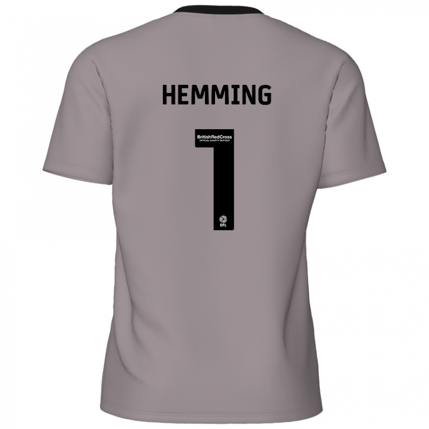 Criança Camisola Zach Hemming #1 Cinzento Alternativa 2024/25 Camisa