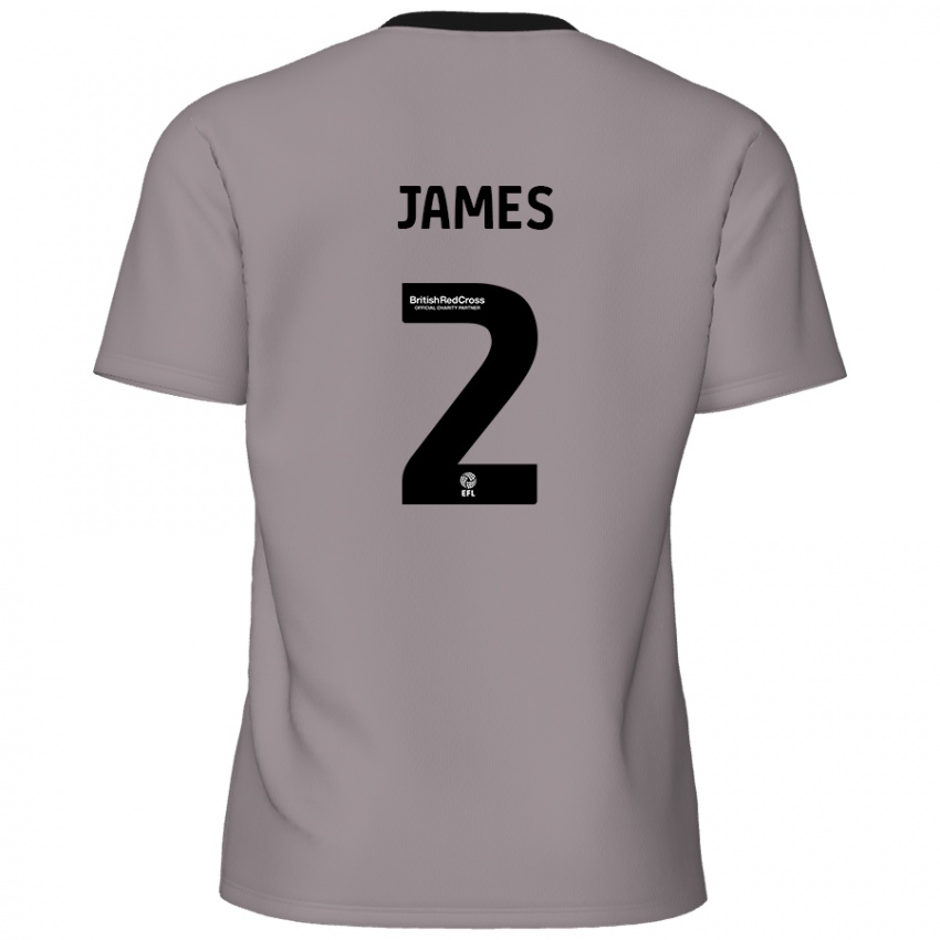 Criança Camisola Tom James #2 Cinzento Alternativa 2024/25 Camisa