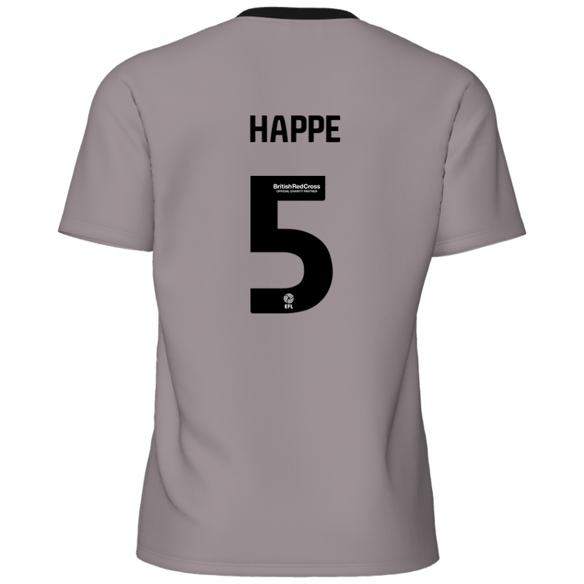 Criança Camisola Dan Happe #5 Cinzento Alternativa 2024/25 Camisa