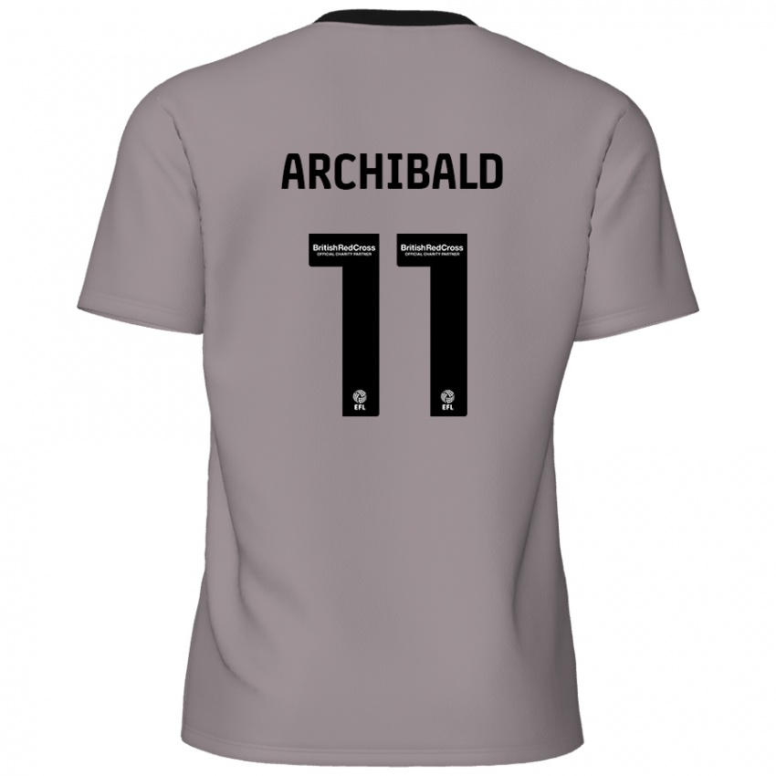 Criança Camisola Theo Archibald #11 Cinzento Alternativa 2024/25 Camisa