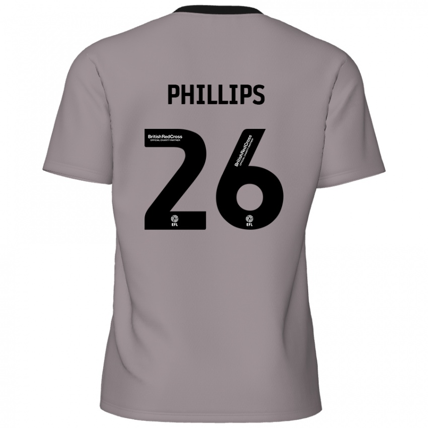 Criança Camisola Noah Phillips #26 Cinzento Alternativa 2024/25 Camisa