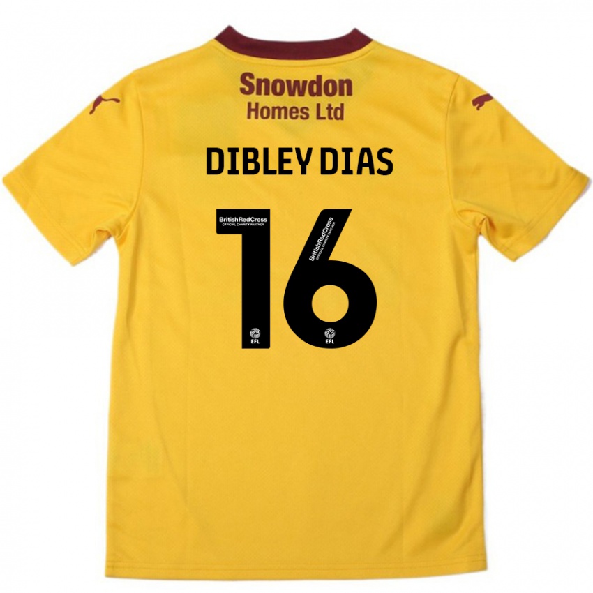 Criança Camisola Matt Dibley-Dias #16 Borgonha Laranja Alternativa 2024/25 Camisa