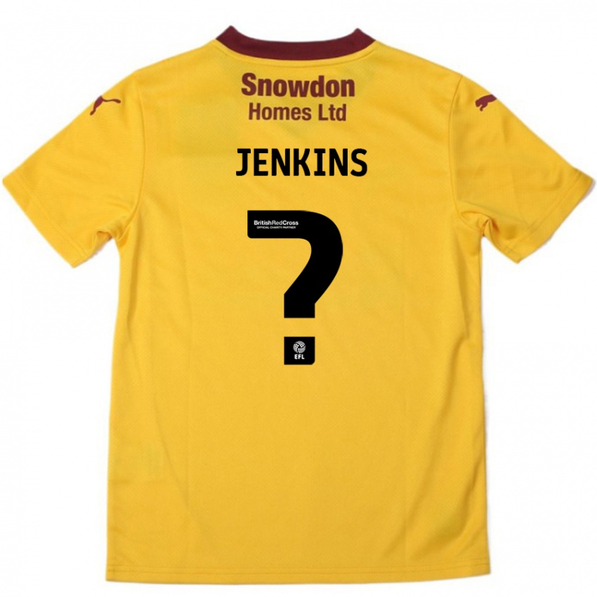 Criança Camisola Leo Jenkins #0 Borgonha Laranja Alternativa 2024/25 Camisa