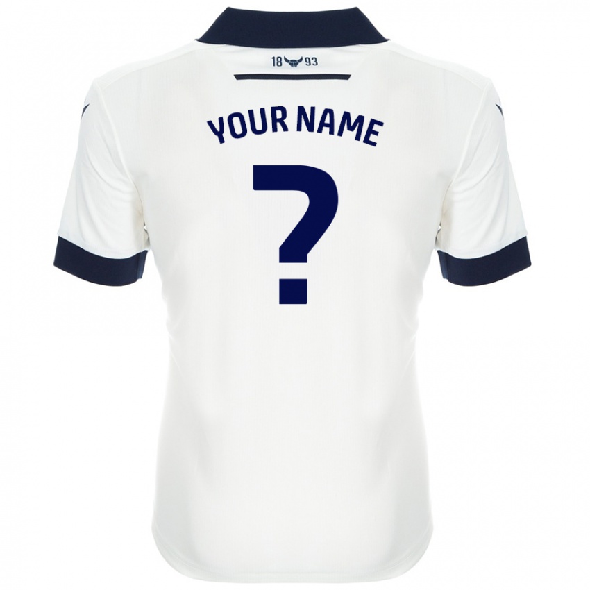 Criança Camisola Seu Nome #0 Azul-Marinho Branco Alternativa 2024/25 Camisa