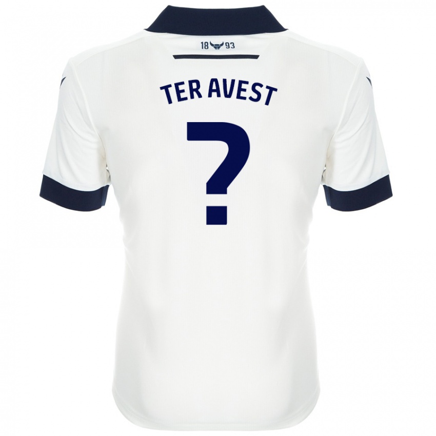 Criança Camisola Hidde Ter Avest #0 Azul-Marinho Branco Alternativa 2024/25 Camisa