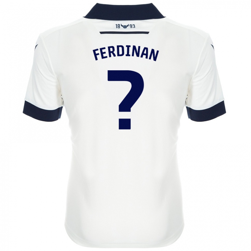 Criança Camisola Marselino Ferdinan #0 Azul-Marinho Branco Alternativa 2024/25 Camisa