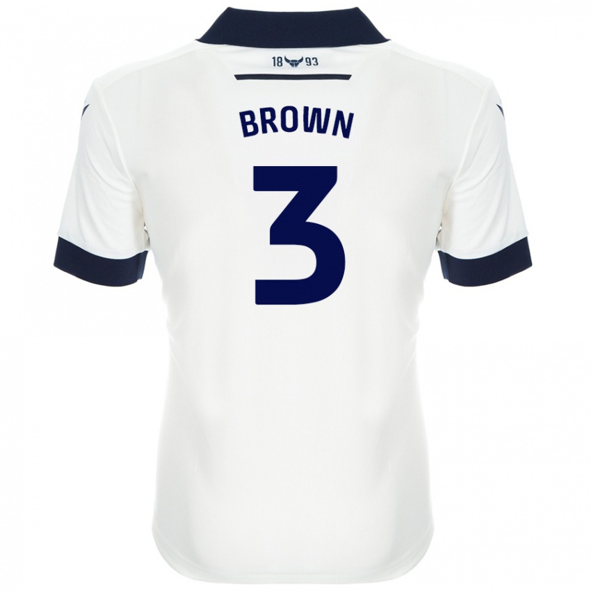 Criança Camisola Ciaron Brown #3 Azul-Marinho Branco Alternativa 2024/25 Camisa