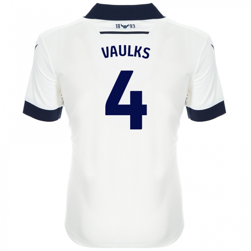 Criança Camisola Will Vaulks #4 Azul-Marinho Branco Alternativa 2024/25 Camisa