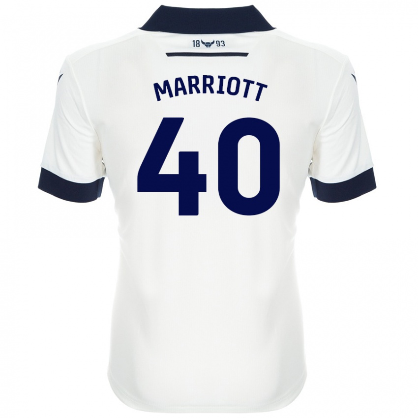 Criança Camisola Monty Marriott #40 Azul-Marinho Branco Alternativa 2024/25 Camisa