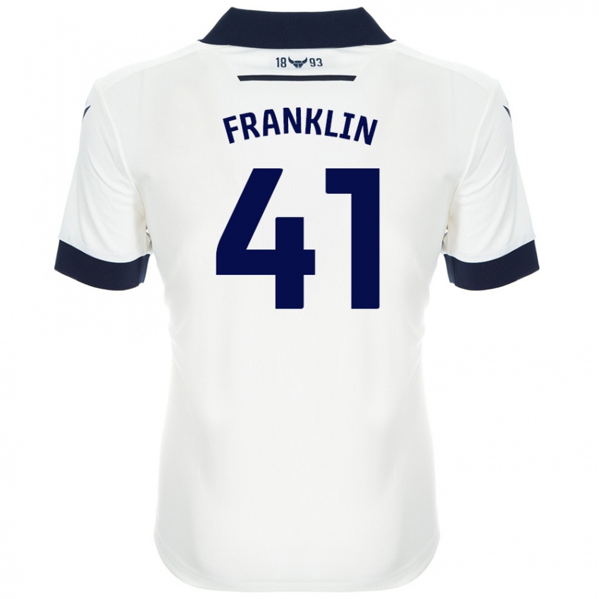 Criança Camisola George Franklin #41 Azul-Marinho Branco Alternativa 2024/25 Camisa