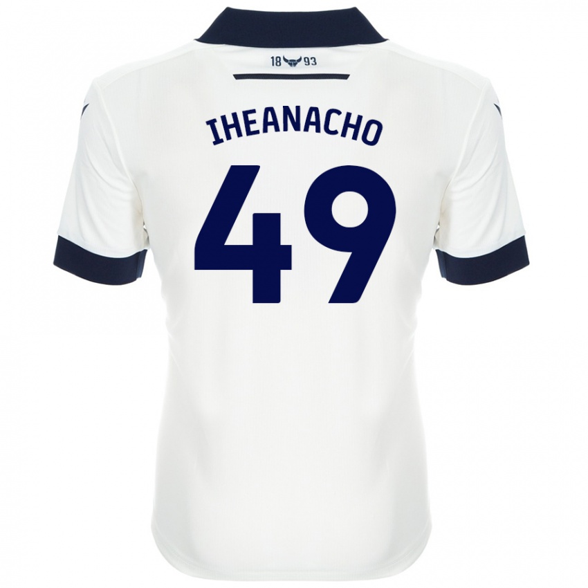 Criança Camisola Josh Iheanacho #49 Azul-Marinho Branco Alternativa 2024/25 Camisa