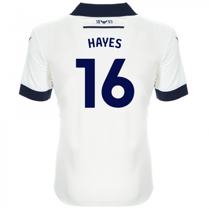 Criança Camisola Georgia Hayes #16 Azul-Marinho Branco Alternativa 2024/25 Camisa