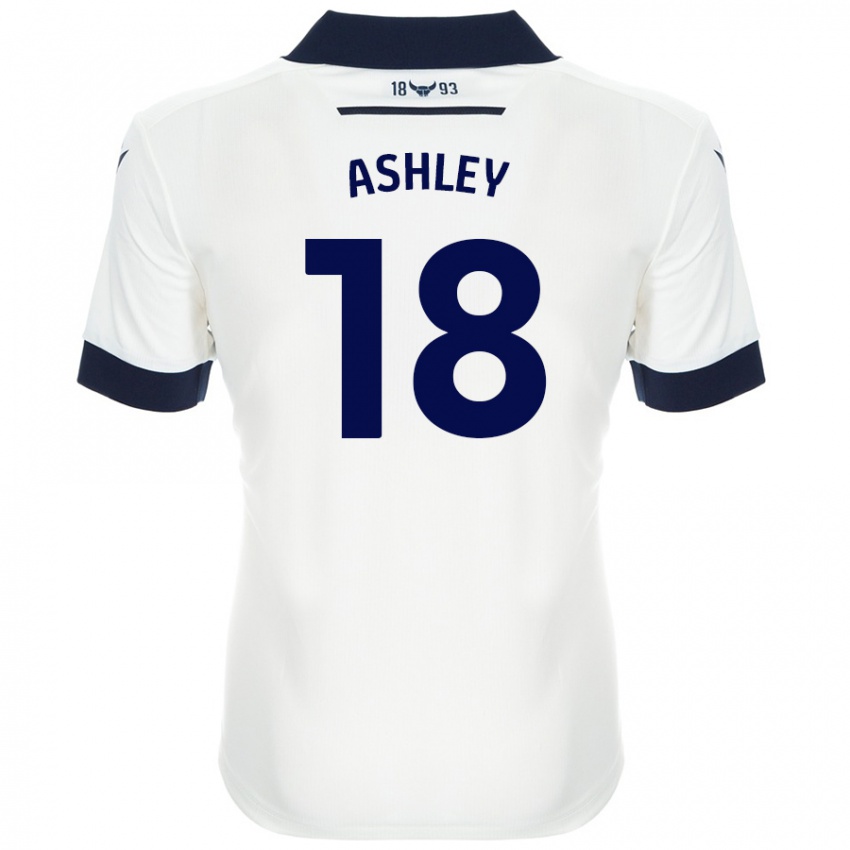 Criança Camisola Alex Ashley #18 Azul-Marinho Branco Alternativa 2024/25 Camisa