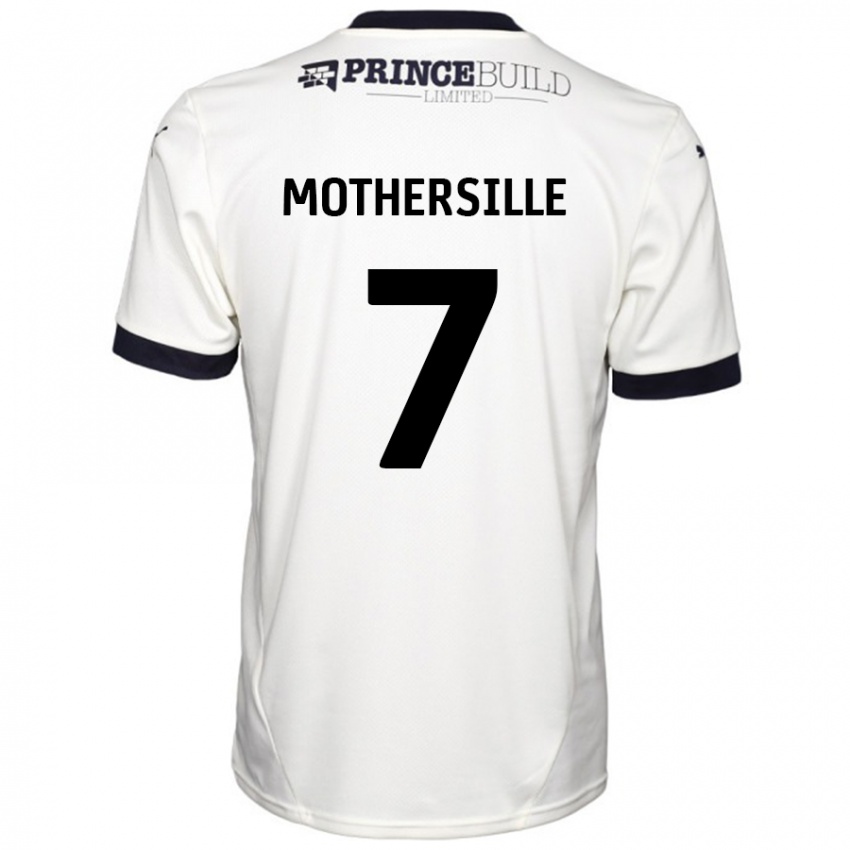 Criança Camisola Malik Mothersille #7 Fora De Branco Preto Alternativa 2024/25 Camisa